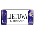 Suvenyrinis automobilio numerio ženklas Lietuva